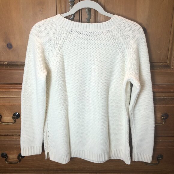 Talbots Petite Cream White Sweater - Picture 4 of 5